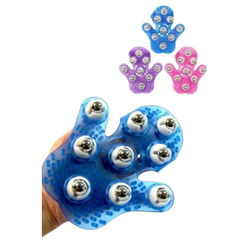 Ergonomik El Şeklinde Masaj Eldiveni 9 Bilyeli