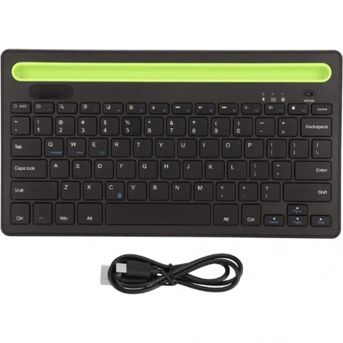 Ergonomik Siyah Kablosuz Klavye Bluetooth Uyumlu Ofis Kullanımı