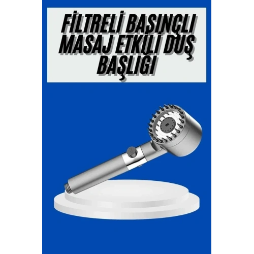 Ergonomik Tasarımlı Su Basınçlı Duş Başlığı 1 Adet