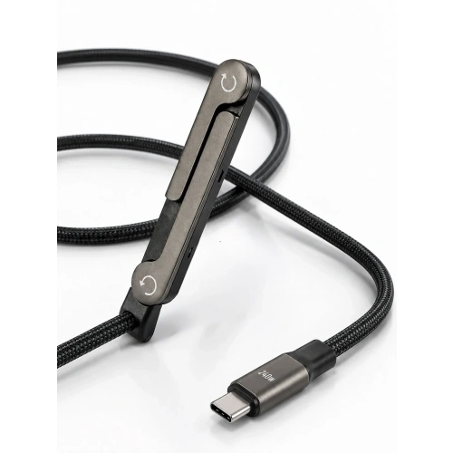 Ergonomik Type-c Telefon Standlı Şarj Kablosu 240w