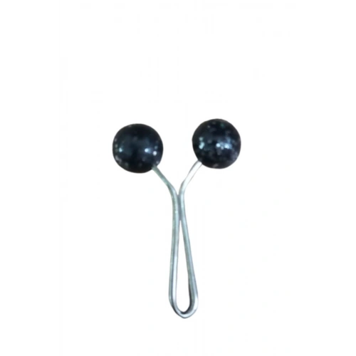 Eşarp Klipsi Top Model Simli Siyah 1 Adet