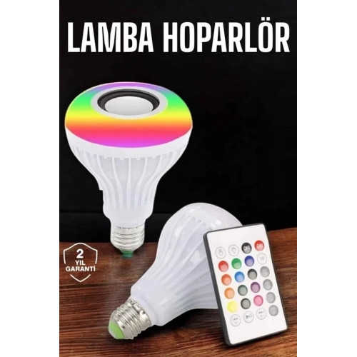 Estetik Kablosuz Bluetooth Hoparlör 1 Adet Led Lamba