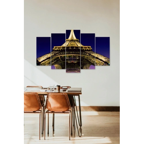 Eyfel Kulesi 5 Parçalı Mdf Tablo 60 x 100