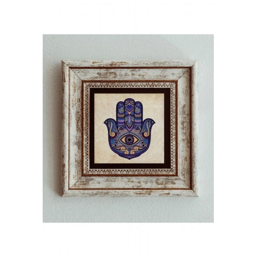 Fatıma Ana Eli Çerçeveli Taş Tablo 20 cm