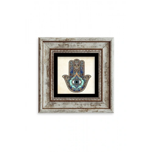 Fatma Ana Eli Çerçeveli Taş Tablo 20 cm
