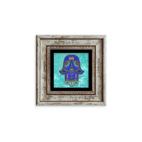 Fatma Ana Eli Çerçeveli Taş Tablo 20 cm