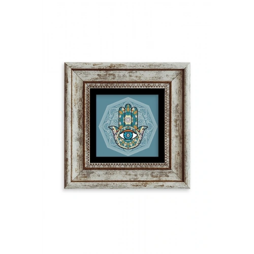 Fatma Ana Eli Çerçeveli Taş Tablo 20 cm