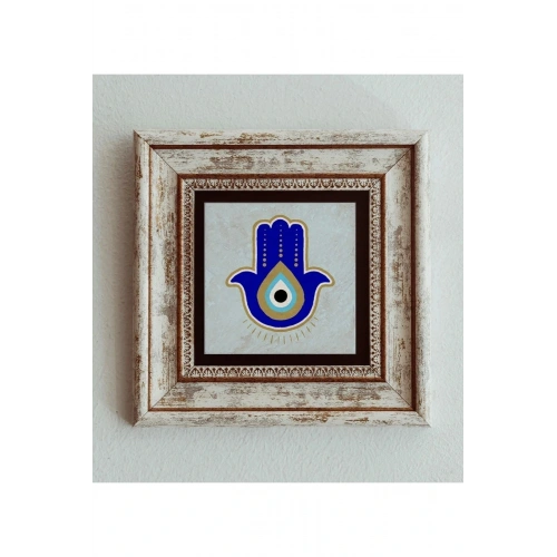 Fatma Ana Eli Çerçeveli Taş Tablo , Çerçeveli Taş Duvar Dekoru 20 cm