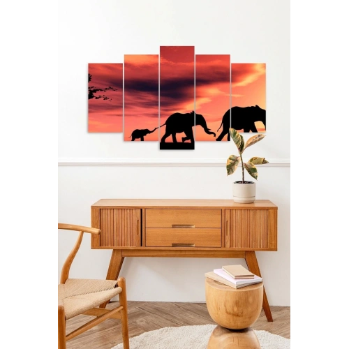 Filler Manzara 5 Parçalı Mdf Tablo 60 x 100