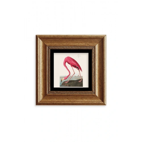 Flamingo Çerçeveli Taş Tablo 20 cm