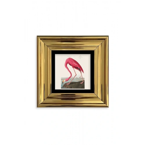 Flamingo Çerçeveli Taş Tablo 20 cm