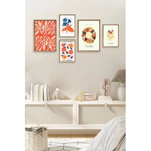 Flower Market 5li Tablo 30 x 40