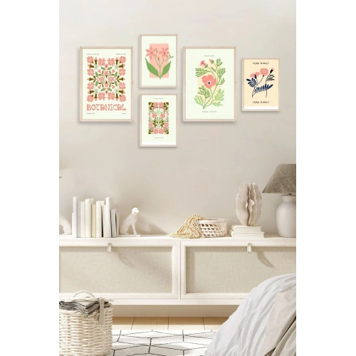 Flower Market 5li Tablo 30 x 40