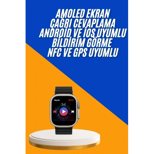 Fonksiyonel Unisex Akıllı Saat Bluetooth Bağlantılı