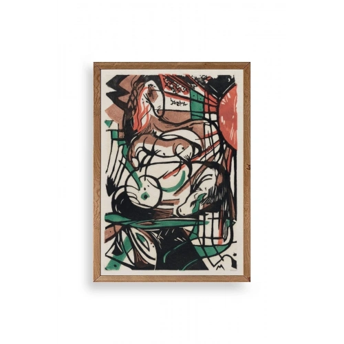 Franz Marc Ahşap Çerçeveli Tablo 23 x 30