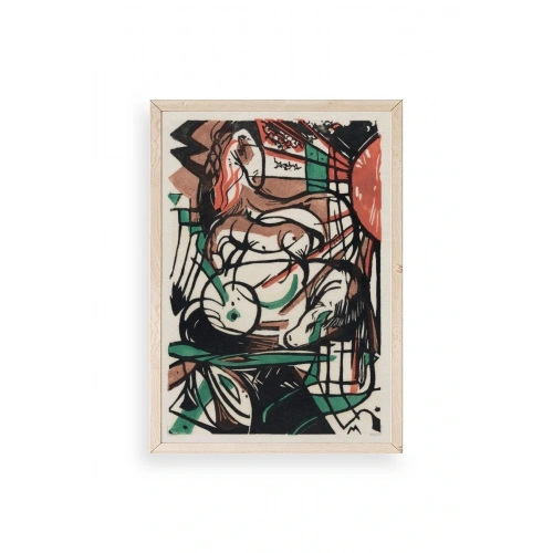 Franz Marc Ahşap Çerçeveli Tablo 50 x 70