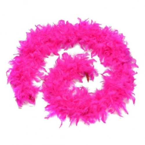 Fuchsia Color Fluffy Feather Ostrich Boa Real Feather Decoration