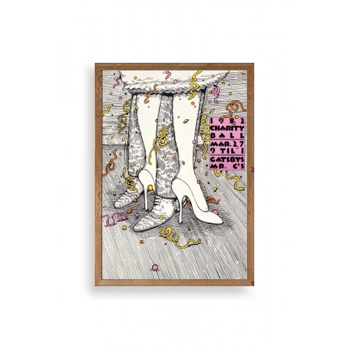 Gastbys Ahşap Çerçeveli Tablo 17 x 23