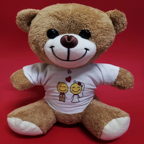 Bride Groom Design T-shirted Cute Teddy Bear