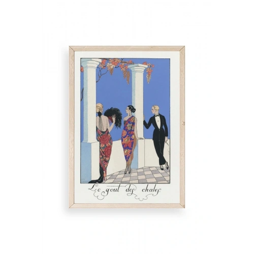 George Barbier Ahşap Çerçeveli Tablo 50 x 70