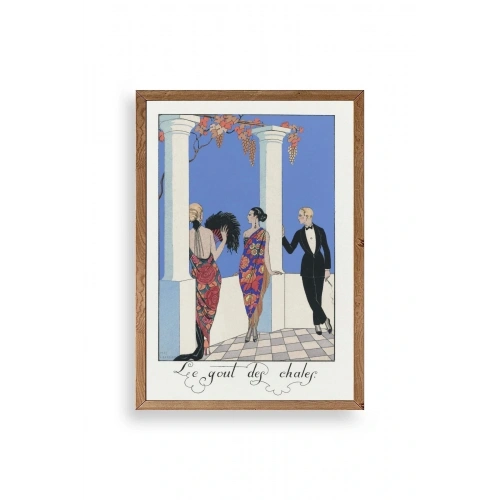 George Barbier Ahşap Çerçeveli Tablo 50 x 70