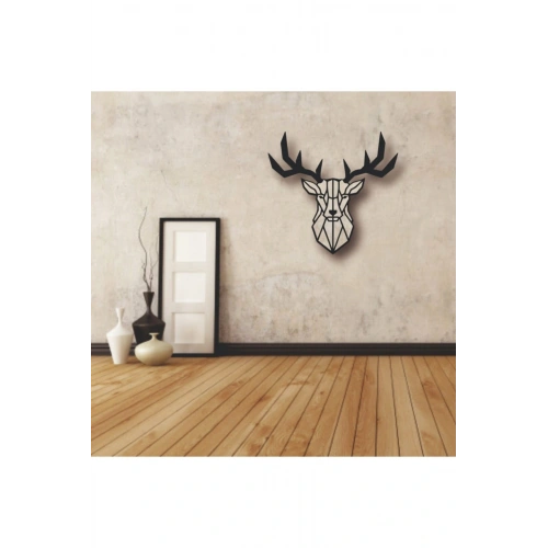 Geyik Figürlü Ahşap Tablo