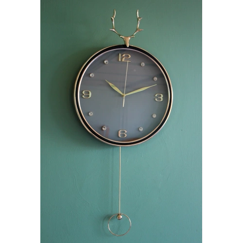 Deer Pendulum Wall Clock