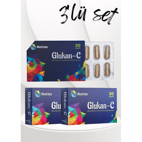 Glukan-c Bağışıklık Destek Takviyesi 30 Kapsül – 3’lü Ekonomik Set
