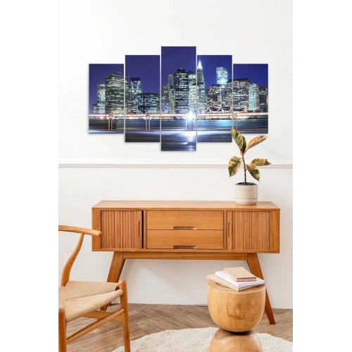 Gökdelen Manzara 5 Parçalı Mdf Tablo 60 x 100