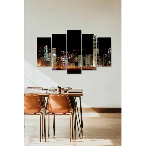 Gökdelen Şehir 5 Parçalı Mdf Tablo 60 x 100