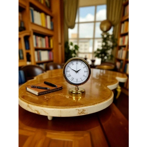 Golden Edge 25 x 20 Gold Metal Masa Saati