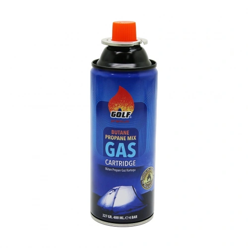 GOLF GAS PREMİUM BUTANE PROPANE MIX UZUN GAZ KARTUŞU 227GR/400ML (5365)