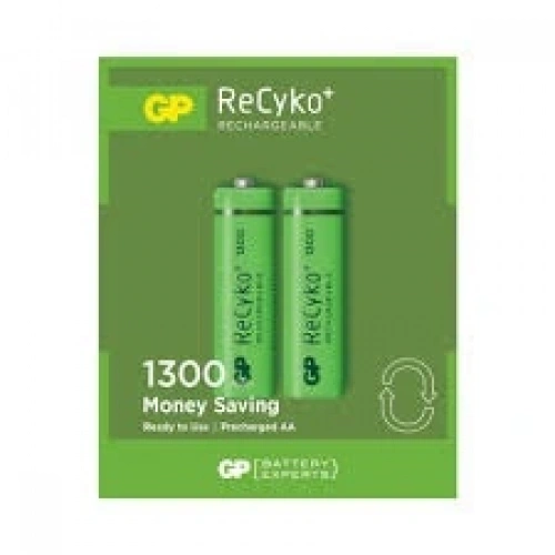 GP RECYKO 1300mAh AA ŞARJLI KALEM PİL 132C133  2Lİ KART (5365)
