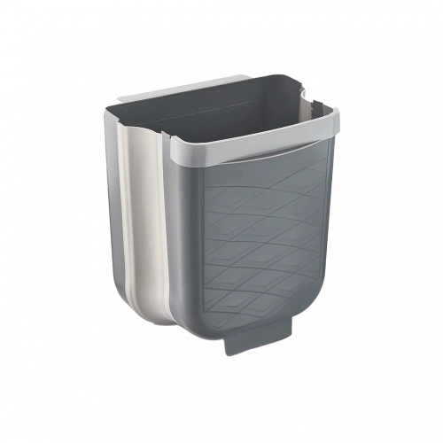 GRİ KATLANABİLİR MUTFAK ÇÖP KOVASI 6LT (5365)