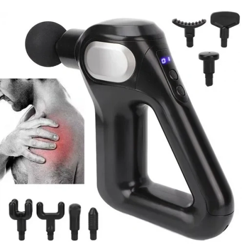 Gri LCD Sporcu Egzersiz Masaj Aleti 8 Başlıklı KH-750 (5365)