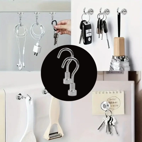 Güçlü Manyetik Mutfak,Banyolar İçin Çok Amaçlı 2&apos;li Magnet Askı (5365)