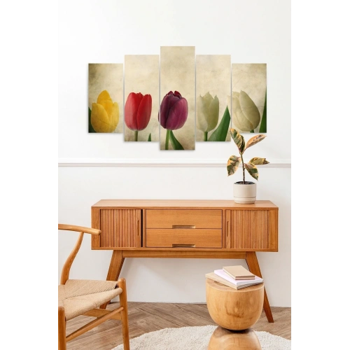 Güller 5 Parçalı Mdf Tablo 60 x 100