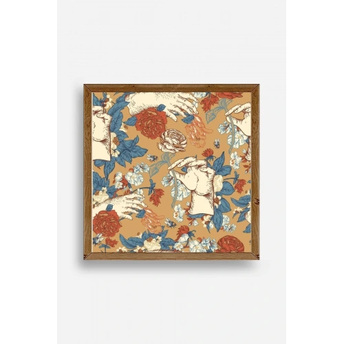 Güller Ahşap Çerçeveli Tablo 23 x 23