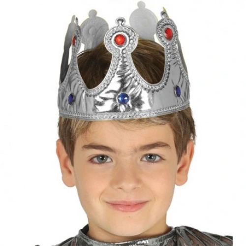 Silver Fabric Childrens Crown