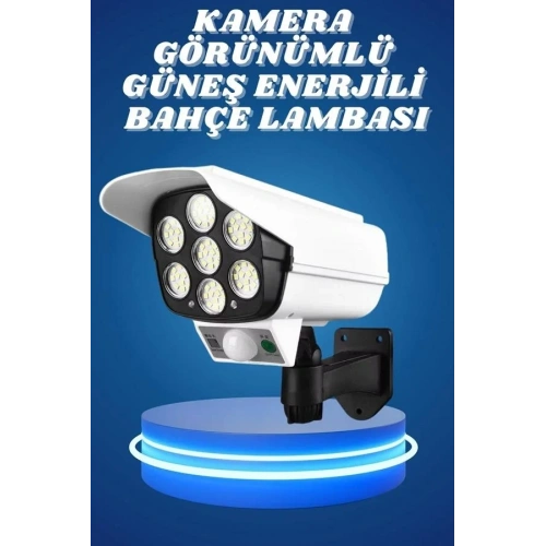 Güneş Enerjili Hareket Sensörlü Led Kamera Bahçe
