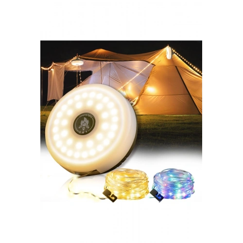 Güneş Enerjili Makara LED Kamp Lambası