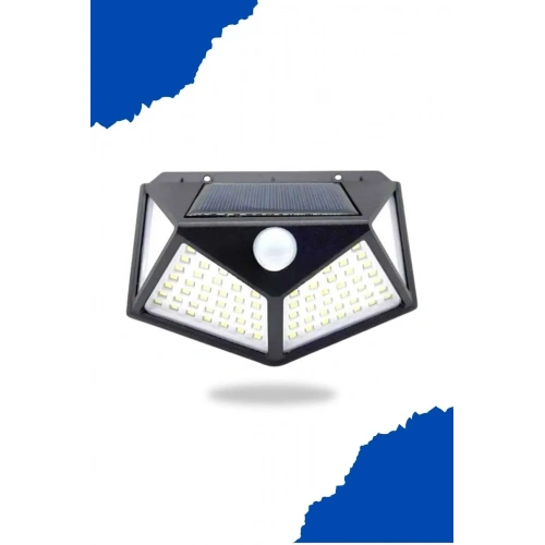 Güneş Enerjili Sensörlü Duvar Lambası 100 Led Bahçe