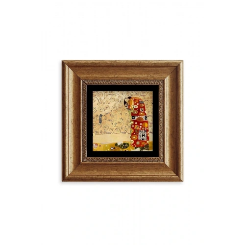 Gustav Klimpt Çerçeveli Taş Tablo 20 cm