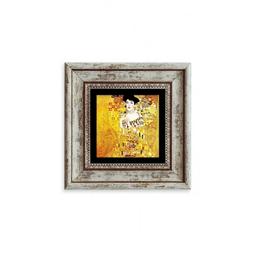 Gustav Klimpt Çerçeveli Taş Tablo 20 cm