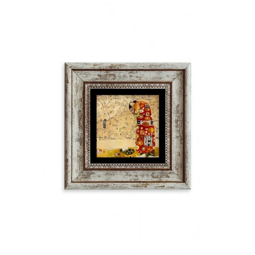 Gustav Klimpt Çerçeveli Taş Tablo 20 cm