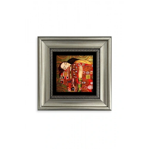 Gustav Klimpt Çerçeveli Taş Tablo 20 cm