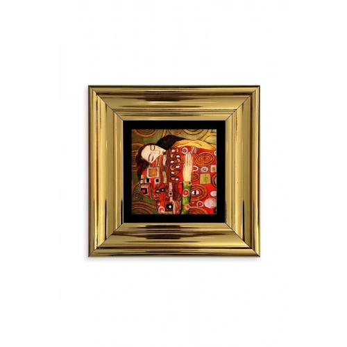Gustav Klimpt Çerçeveli Taş Tablo 20 cm