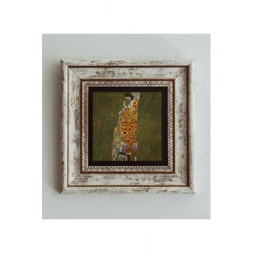 Gustav Klimt Çerçeveli Taş Tablo , Çerçeveli Taş Duvar Dekoru 20 cm