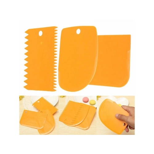 Hamur Şekillendirici Kesici Kazıyıcı Pasta Kek Dekorasyon Seti (5365)