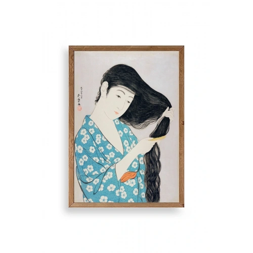 Hashiguchi Goyo Ahşap Çerçeveli Tablo 23 x 30